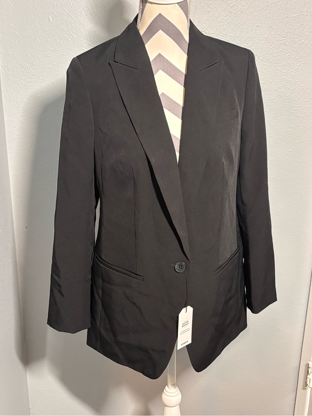 Express Black Single-Button Women's Blazer
